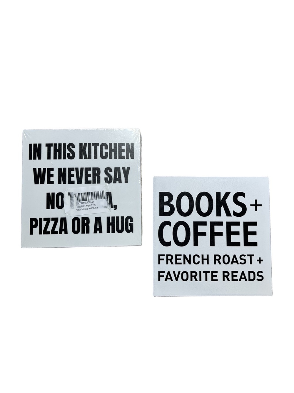 Kitchen Quotes Decor Wood Box Bundle Set of Two